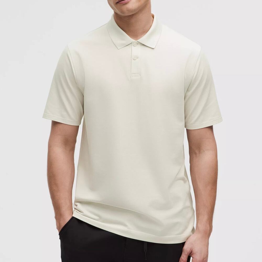Lululemon Tech Pique Polo Men’s Polo Shirt Cream Classic